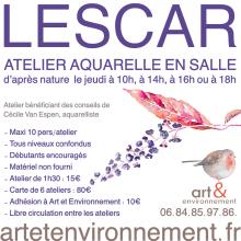 Ateliers aquarelle en salle d'après nature Visuel des ateliers aquarelle en salle de Lescar