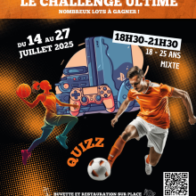 Affiche Sports & Games avec QR code