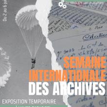 Semaine internationale des archives à la caserne Bernadotte.