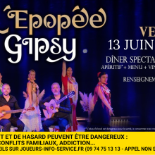 Visuel affiche epopée gipsy au Royal Lounge