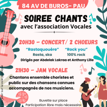 Soirée chants dans le parc de la MJC Berlioz
