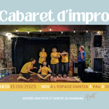La Boîte à Idées organise un spectacle d'improvisation interactif, à voir en famille ou entre amis ! L'entrée est gratuite et la sortie se fait "au chapeau" !