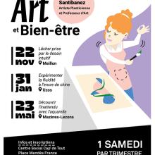 Stages Art et Bien-être par l'artiste VALSAVI et centre social Cap de Tout