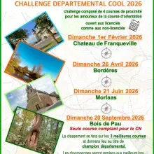Challenge départemental de course d'orientaion 2026ouverte à tous les passionnés ou débutants