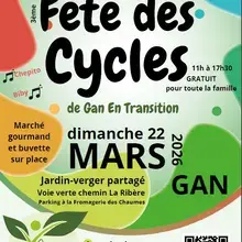 Fête des cycles le 22 mars 2026 à Gan