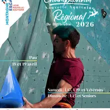 Affiche du championnat régional de difficultés Nouvelle aquitaine 2026