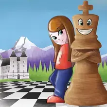 Roi et enfant, devant le château de Pau et les Pyrénées