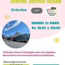 Portes ouvertes creche Joyeux Bearn samedi 21 mars 2026