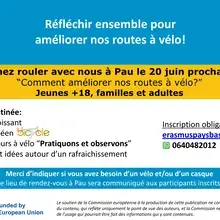 Matinée de Vélo à Pau le 20 juin