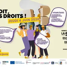 Affiche : Ton toit, tes droits ! Le 4 juin place Laherrère
