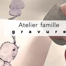 Stage de gravure en famille