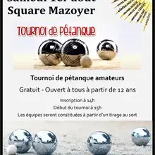 Tournoi de pétanque amateur