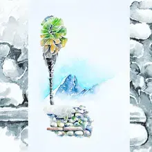 Béarn, aquarelle de Cécile Van Espen, 2025