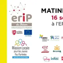Visuel pour la matinée de la formation avec les logos des acteurs de l'événement