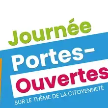 Visuel pour les Portes-Ouvertes de la Mission Locale de Pau. On y voit 4 jeunes, 2 garçon et 2 filles qui sourient