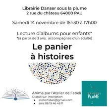 Lectures pour enfants samedi 14 novembre 15h30 librairie Danser sous la plume 