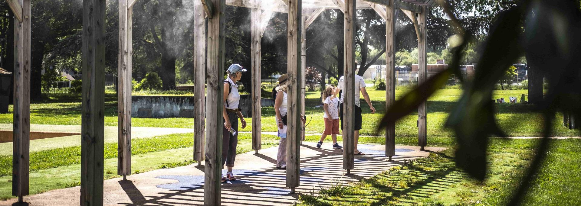 Domaine de Sers pendant la canicule