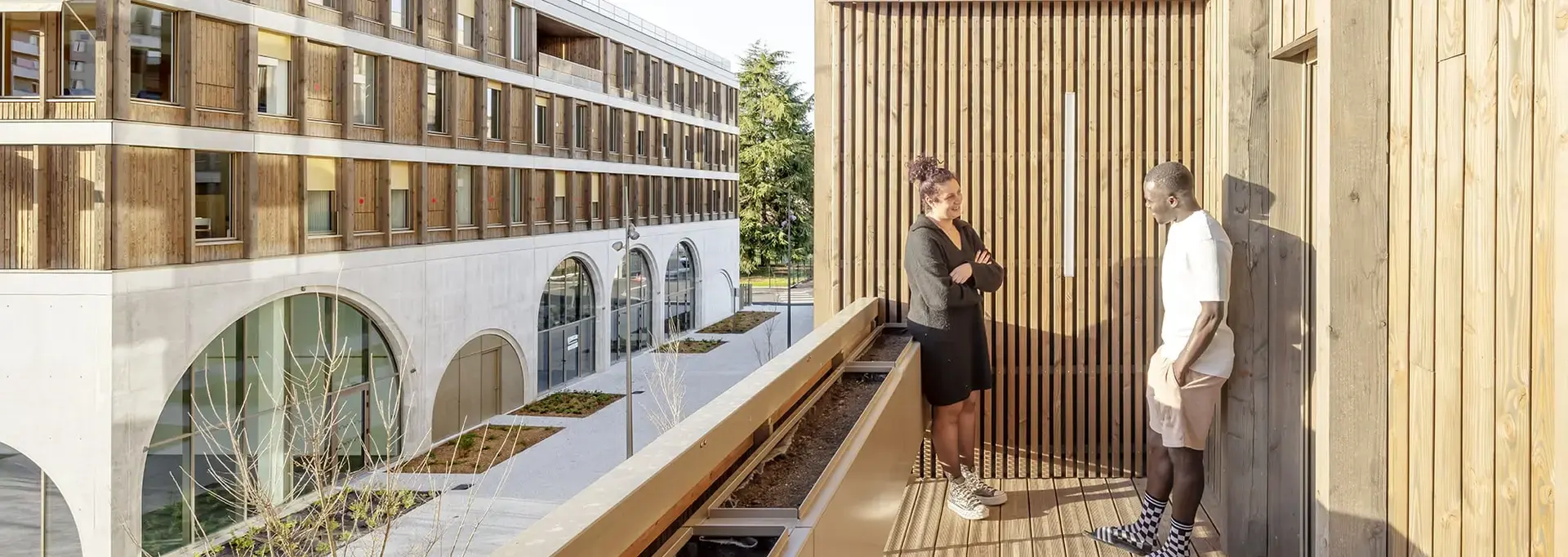 La terrasse du pôle Laherrère