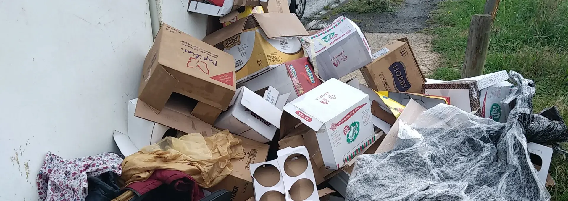 Des déchets ménagers 