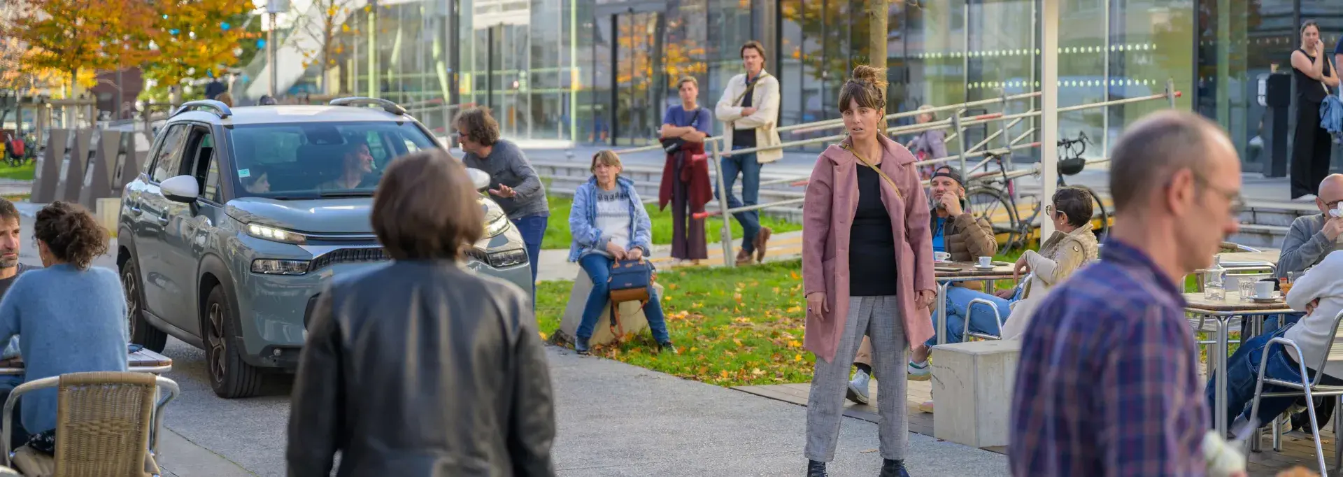 Les abords des Halles en zone 20