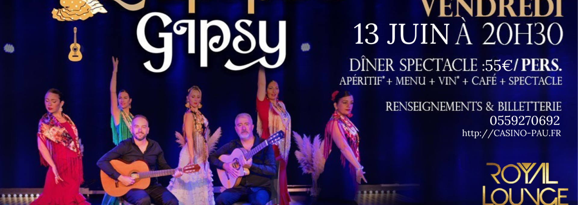 Visuel affiche epopée gipsy au Royal Lounge