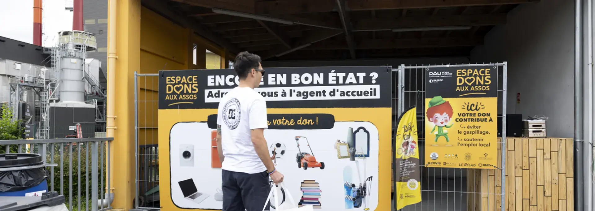 Un espace de don est dédié aux associations à la déchetterie de Lescar