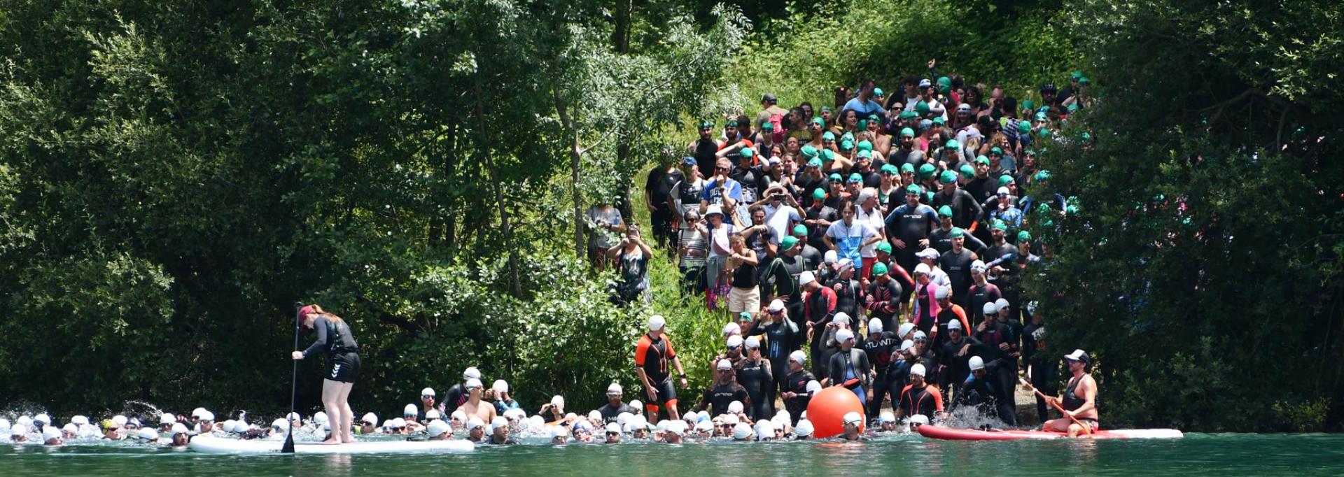 Le triathlon de Pau : épreuve natation