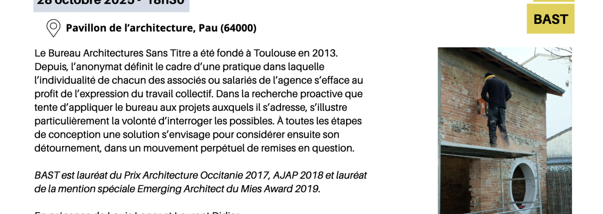 Conférence BAST