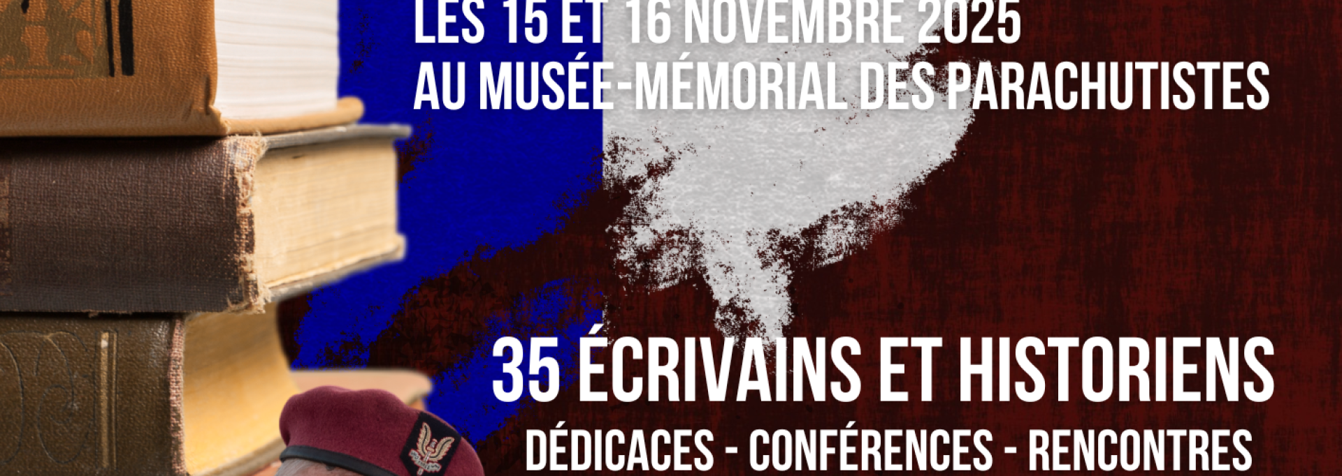Salon du livre d'histoire militaire "le glaive et l'encre", 15 et 16 novembre 2025 : 35 auteurs et historiens pour des rencontres, dédicaces et conférences au musée-mémorial des parachutistes