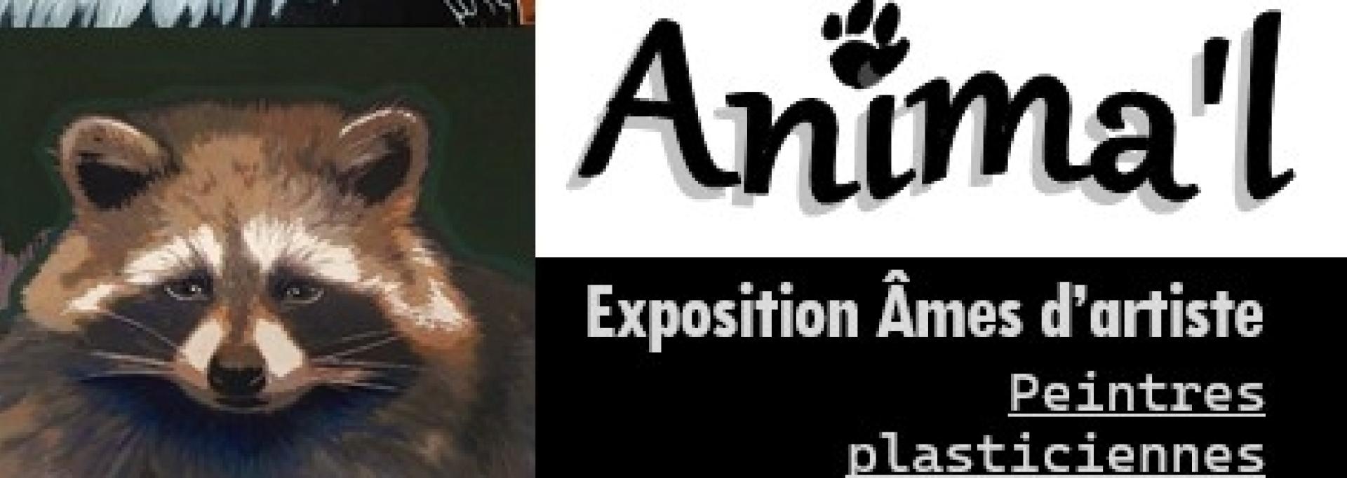 Affiche de l'exposition de peinture "Anima'l"