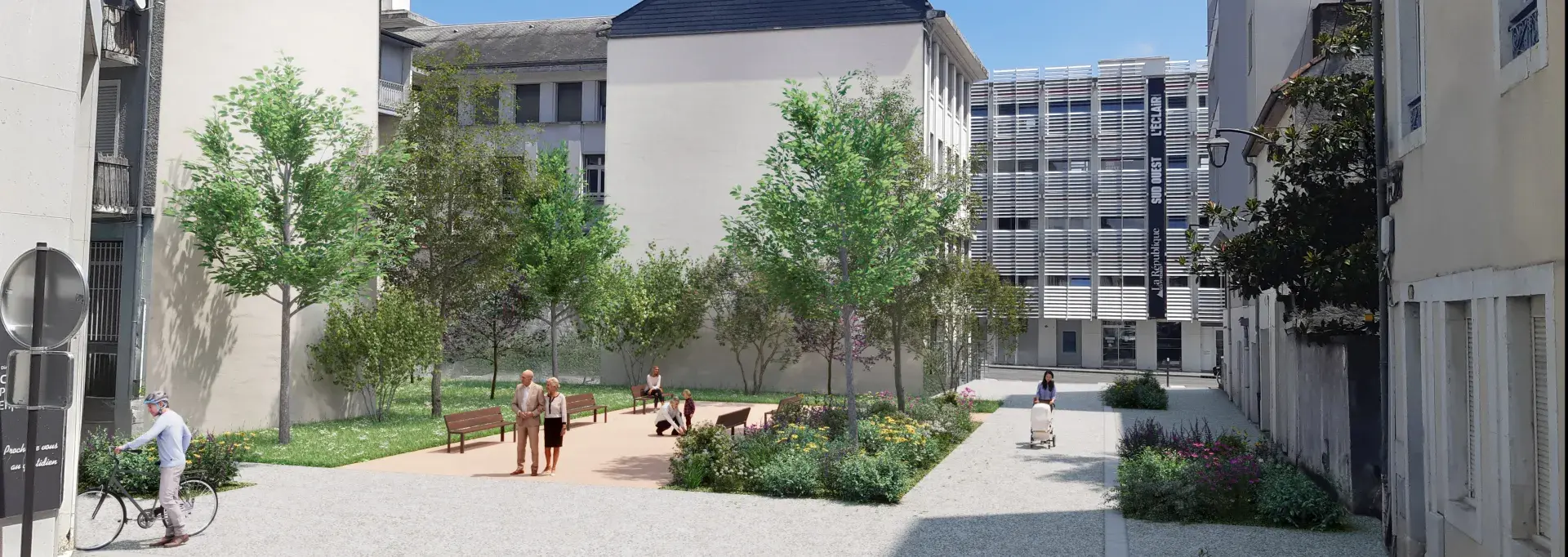 aménagements autour des halles