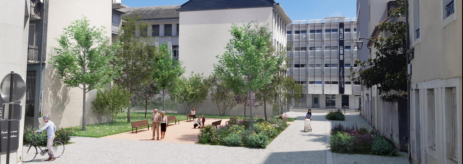 aménagements autour des halles