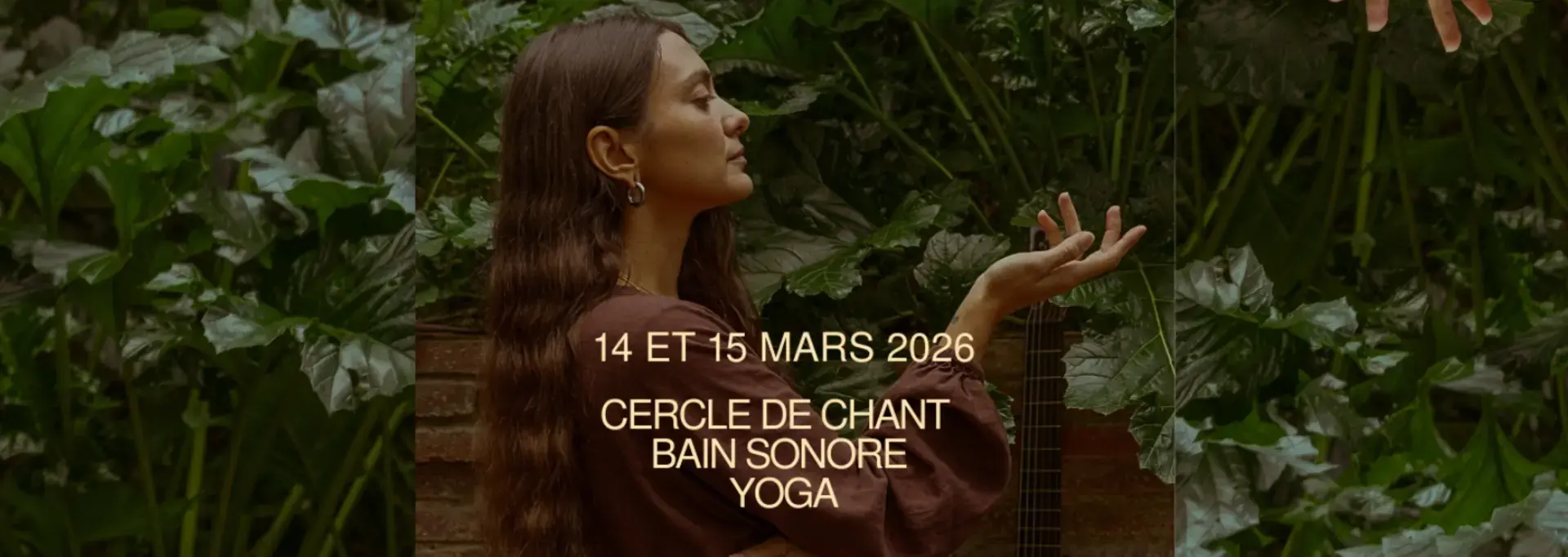 Présence : kirtan-cercle de chant, yoga & bain sonore