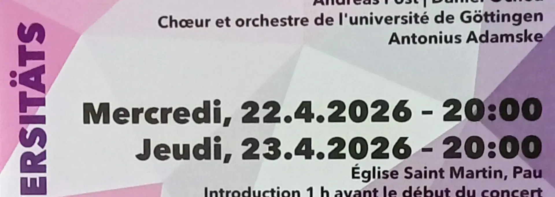 flyer concerts Max BRUCH 