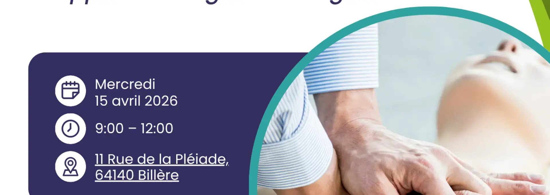 Atelier Premiers Secours Niveau 1