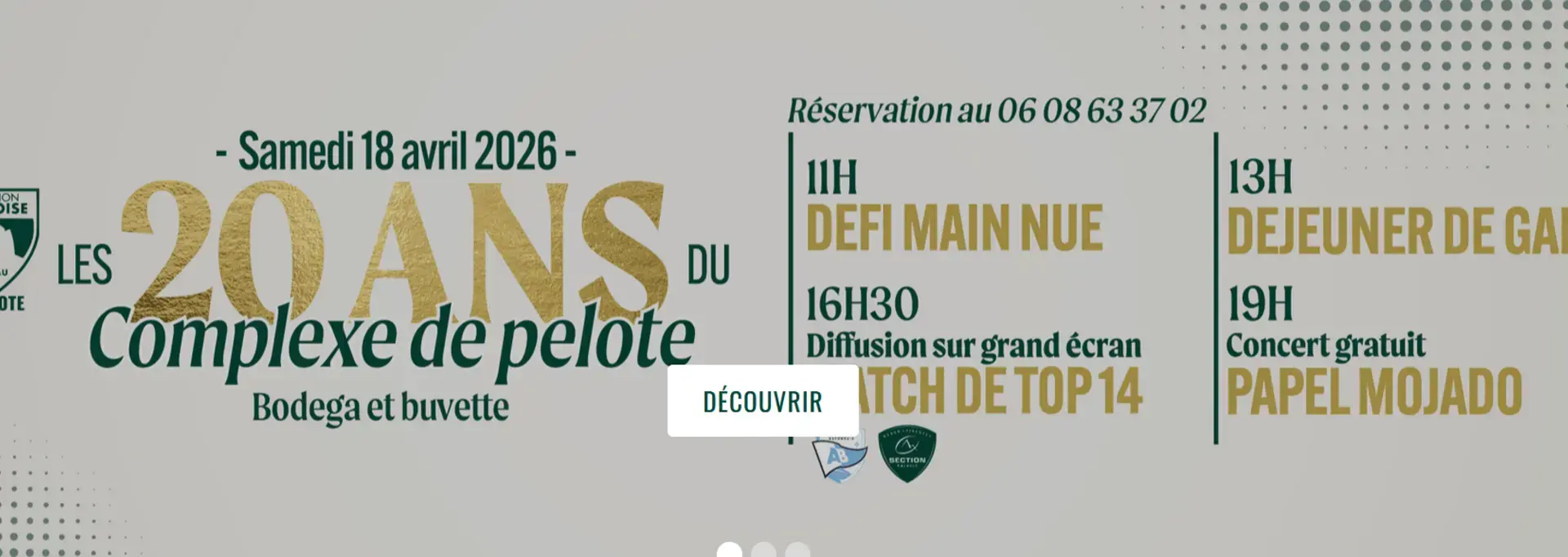 Fête des vingt ans du Complexe de Pelote