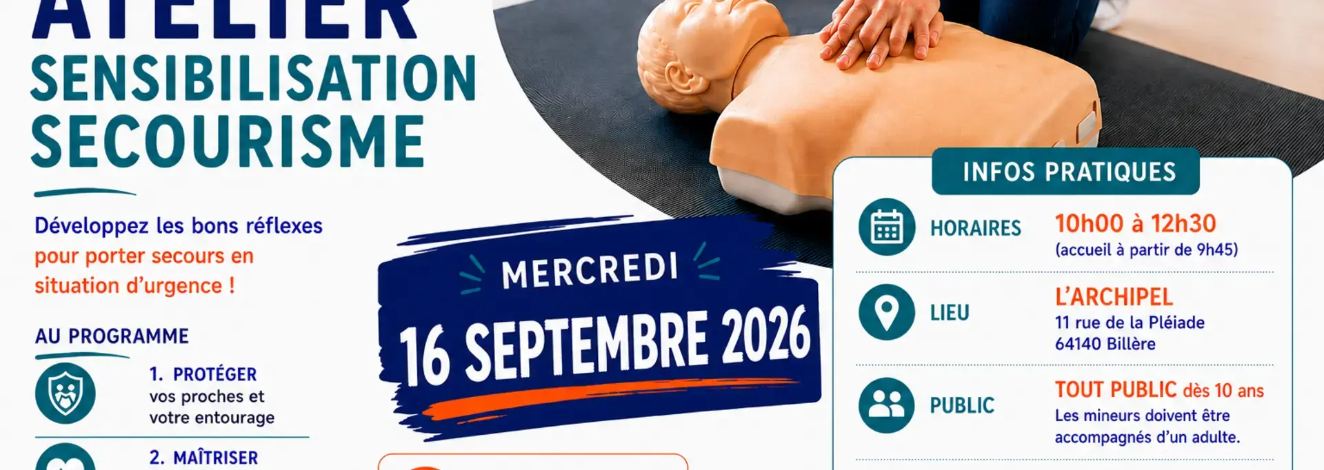 Atelier sensibilisation secourisme