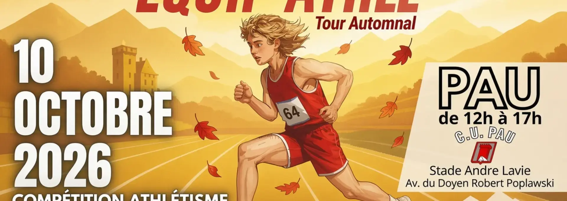 Le 10 OCTOBRE 2026, EQUIP'ATHLE Tour Automnal 2026