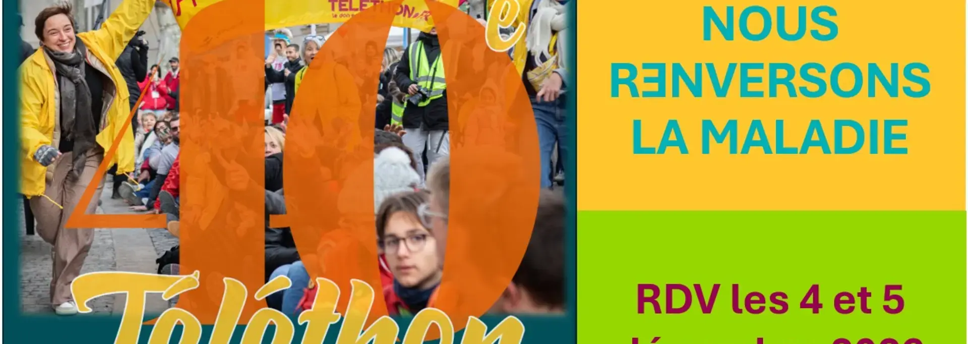 40eme TELETHON: Renversons la maladie