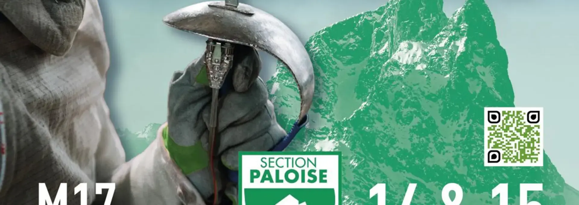 Affiche pour la coupe d'europe d'escrime le 14&15/11 au complexe de pelote