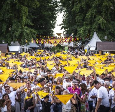 La foule lors du festival Hestivoc 