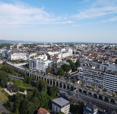 Le boulevard vu d'en haut