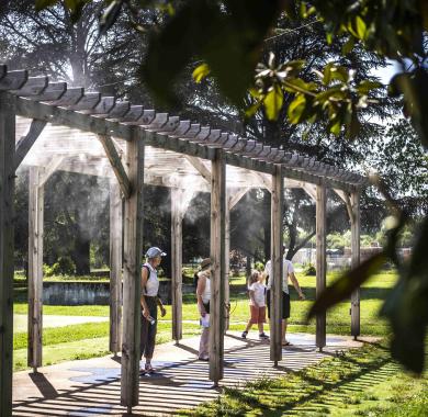 Domaine de Sers pendant la canicule