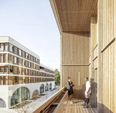 La terrasse du pôle Laherrère