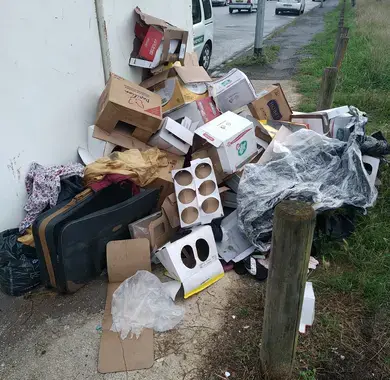 Des déchets ménagers 