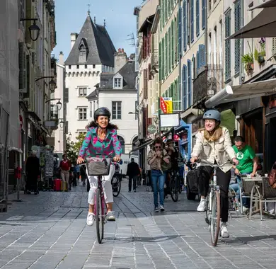 Balade en vélo dans la ville