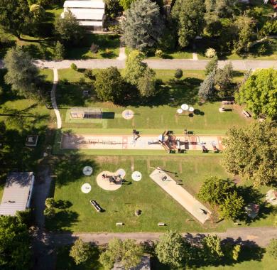 le domaine de Sers vue drone 