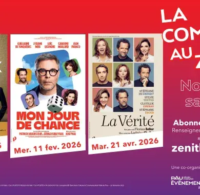 Le programme de la nouvelle saison de la Comédie au Zénith de Pau