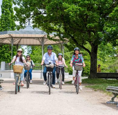 A vélo dans le Parc Beaumont 