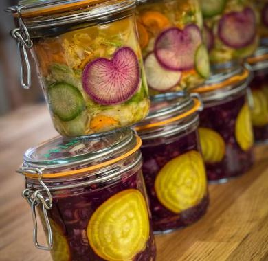 Bocaux légumes lactofermentés